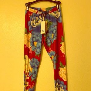 NWT Adidas Training Floral Leggings XS